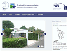 Tablet Screenshot of freibad-schwarzenbrink.de